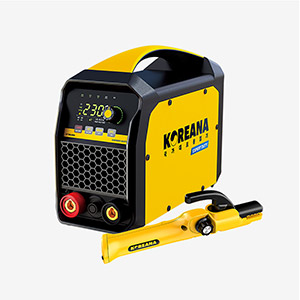 <font color=#0c488b>[코리아나]</font> 인버터 직류 아크용접기세트 KH230 엑스퍼트듀티(홀더10m,어스5m포함)